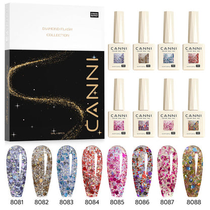 CANNI HEMA FREE szett 8 x 9 ml - No.11 - Glitz Flash Collection