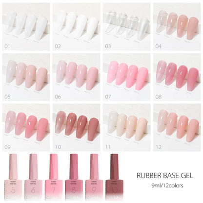 CANNI HEMA FREE Rubber Base Gel Set - 6x9 ml - R2
