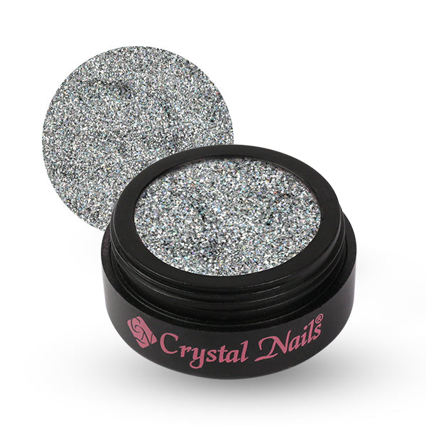 Crystal Nails Flash glitters 5 - holo ezüst