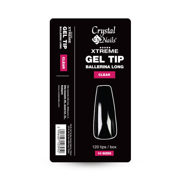 Crystal Nails Gel Tip Box - hosszú balerina