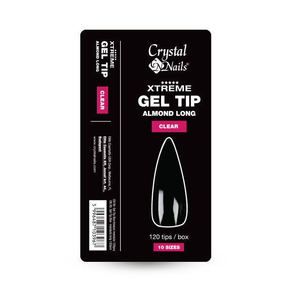 Crystal Nails Gel Tip Box - hosszú mandula