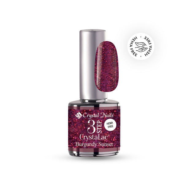 3 STEP CrystaLac - Burgundi Sunset (4ml)
