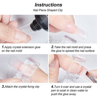 Nail Art Tip Fixing Clip