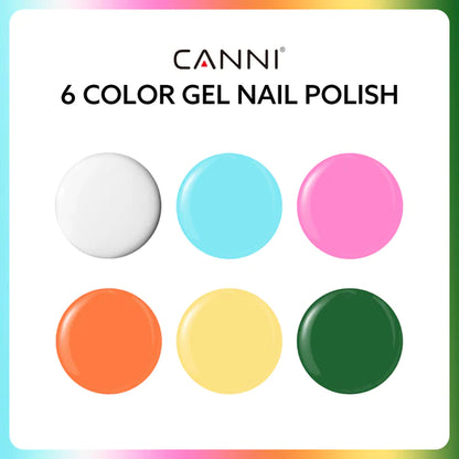CANNI HEMA FREE UV/LED gel polish set 6x9ml - Chic Monochrome