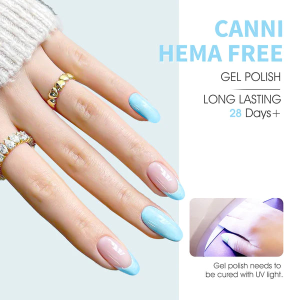 CANNI HEMA FREE UV/LED gél lakk szett 6x9ml - Cotton Candy