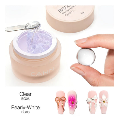 CANNI díszítő zselé - BG06 - HEMA Free Sculpting Gel gyurmazselé 10g - Pearly White