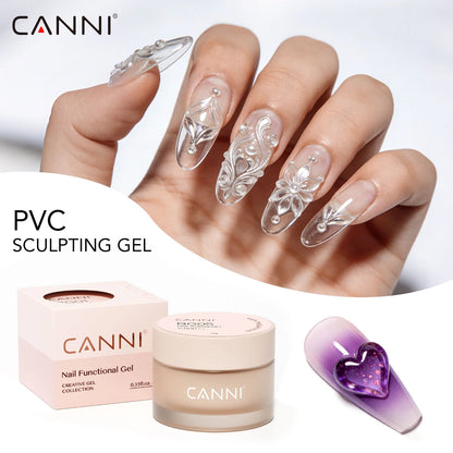 CANNI díszítő zselé - BG06 - HEMA Free Sculpting Gel gyurmazselé 10g - Pearly White