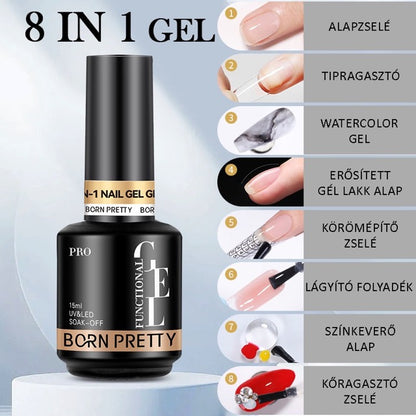 Born Pretty PRO - 8in1 Glue és Base Gél - 15 ml