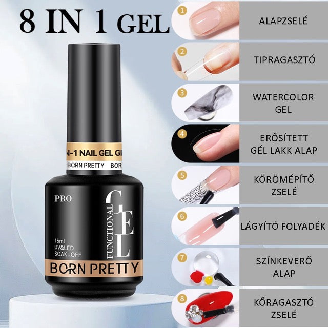 Born Pretty PRO - 8in1 Glue és Base Gél - 15 ml