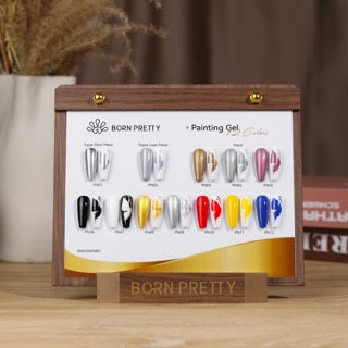 BORN PRETTY PRO Painting Gel 5 ml - PN01 - Szuper fényes - Metal Silver