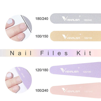 Venalisa Nail Files Set – 4 Pcs