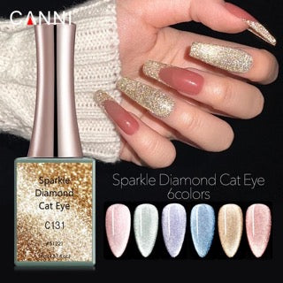 CANNI Sparkle Diamond Cat Eye gél lakk 16 ml C129
