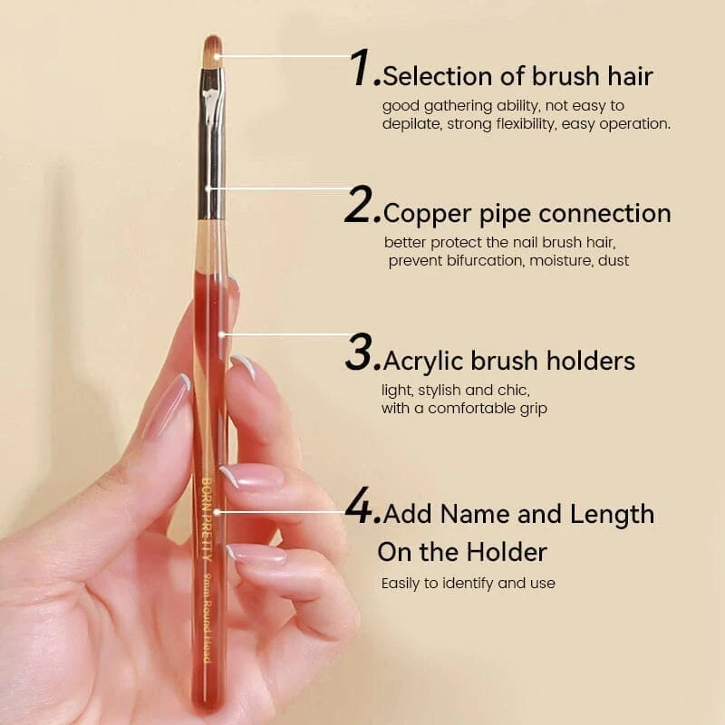 BORN PRETTY PRO Pinsel-Set - 9 Stk.