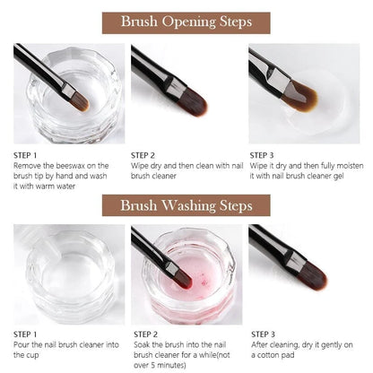 BORN PRETTY PRO Pinsel-Set - 9 Stk.