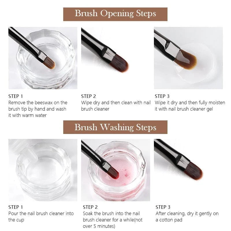 BORN PRETTY PRO Pinsel-Set - 9 Stk.