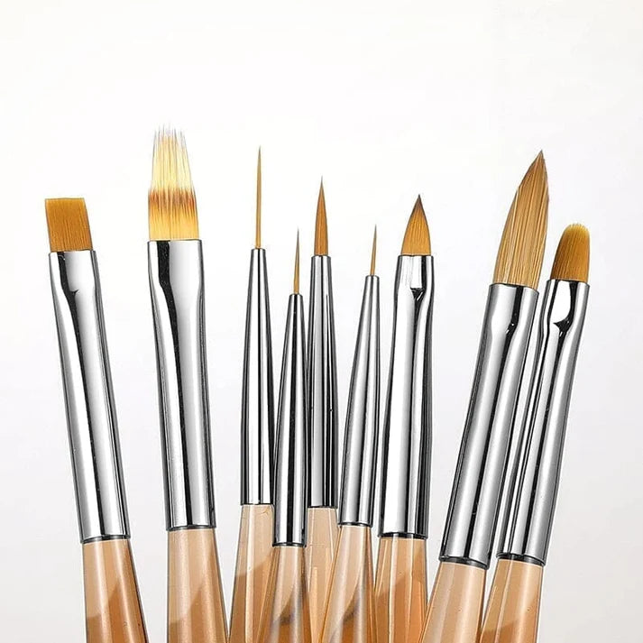 BORN PRETTY PRO Pinsel-Set - 9 Stk.