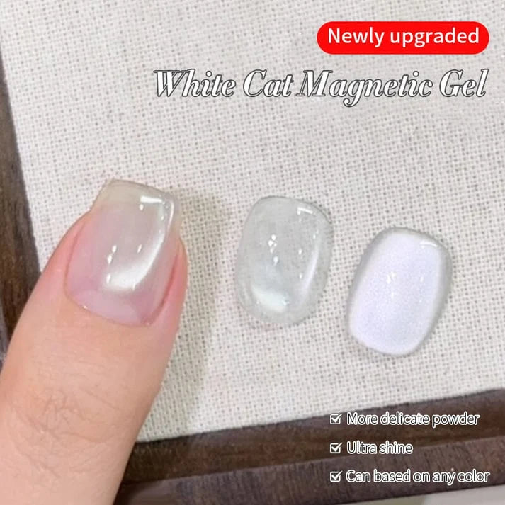 Born Pretty Cat Magnetic Gel-Lack 10 ml – MY077 – White Cat Eye