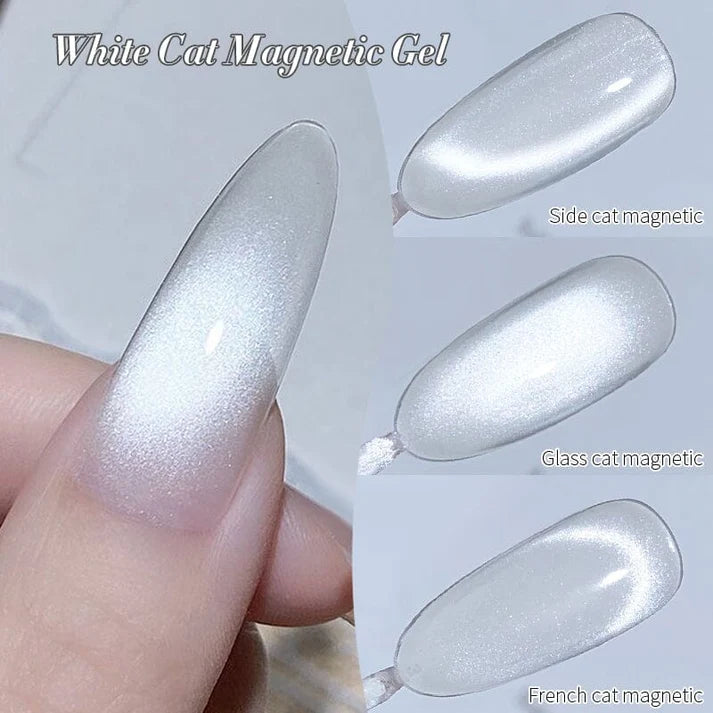 Born Pretty Cat Magnetic Gel-Lack 10 ml – MY077 – White Cat Eye