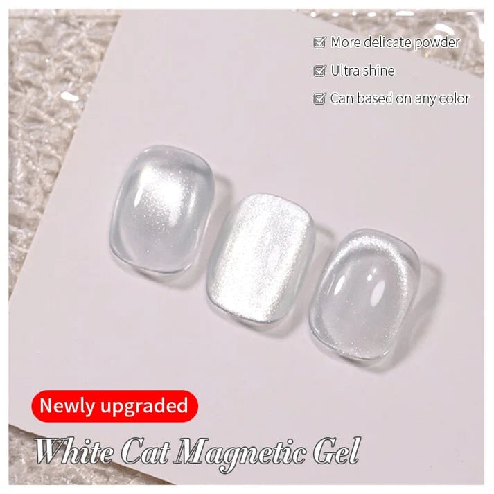 Born Pretty Cat Magnetic Gel-Lack 10 ml – MY077 – White Cat Eye