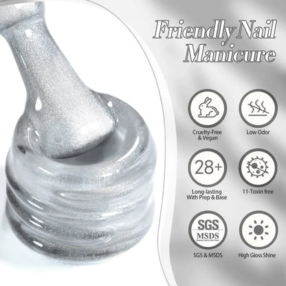 Born Pretty Cat Magnetic Gel-Lack 10 ml – MY077 – White Cat Eye