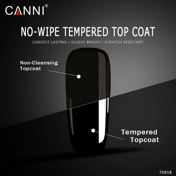 CANNI - Tempered Top gel fényzselé 7.3ml
