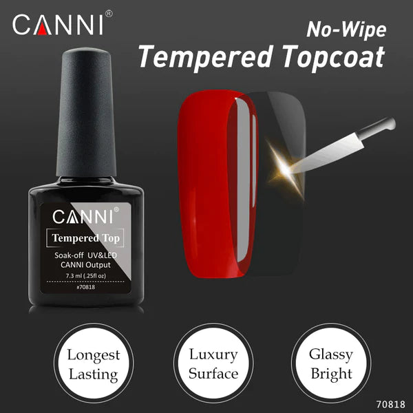CANNI - Tempered Top gel fényzselé 7.3ml