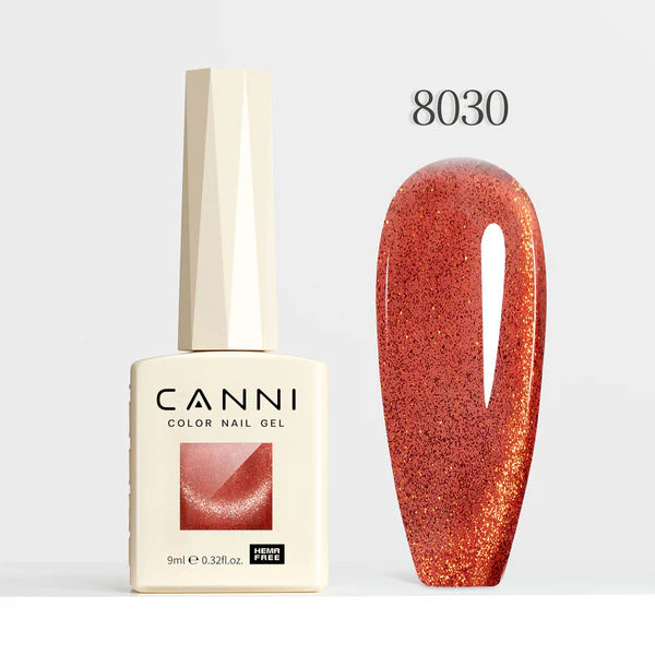 CANNI HEMA FREE UV/LED Cat Eye gél lakk 9 ml No. 8030