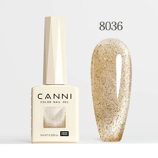CANNI HEMA FREE UV/LED Cat Eye gél lakk 9 ml No. 8036
