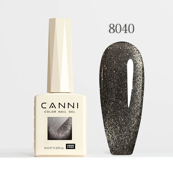 CANNI HEMA FREE UV/LED Cat Eye gél lakk 9 ml No. 8040