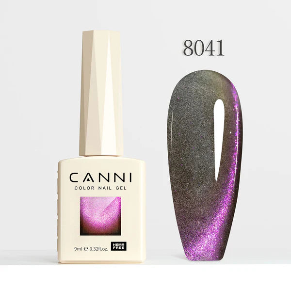 CANNI HEMA FREE UV/LED Cat Eye gél lakk 9 ml No. 8041