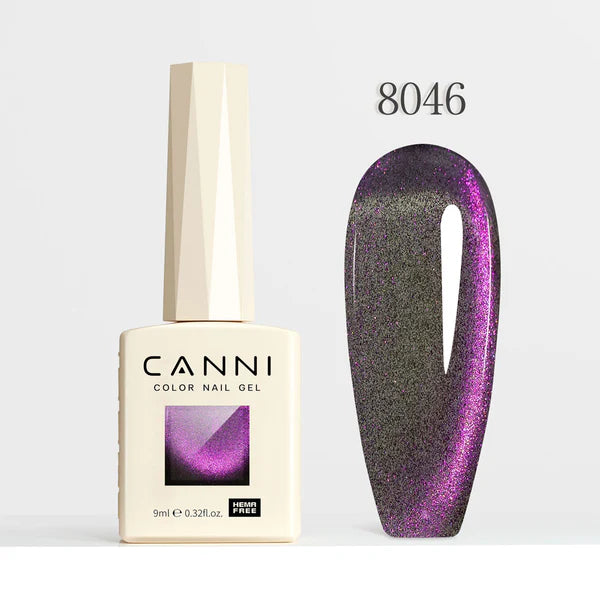 CANNI HEMA FREE UV/LED Cat Eye gél lakk 9 ml No. 8046