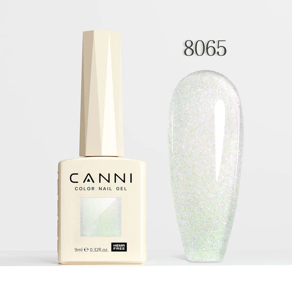 CANNI HEMA FREE UV/LED gél lakk 9 ml No.8065 - Aurora Glitter