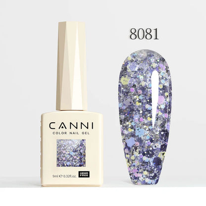 CANNI HEMA FREE UV/LED gél lakk 9 ml No.8081 - Glitz Flash