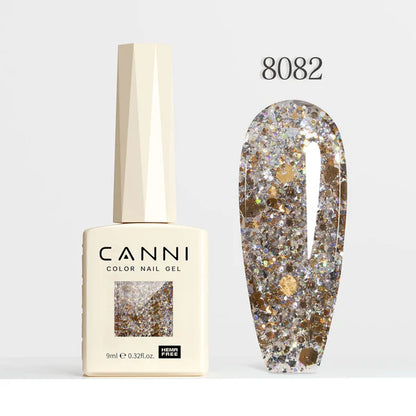 CANNI HEMA FREE UV/LED gél lakk 9 ml No.8082 - Glitz Flash
