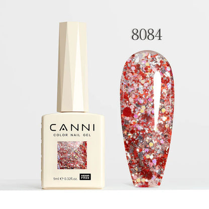 CANNI HEMA FREE UV/LED gél lakk 9 ml No.8084 - Glitz Flash
