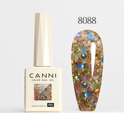 CANNI HEMA FREE UV/LED gél lakk 9 ml No.8088 - Glitz Flash