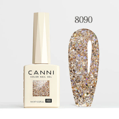 CANNI HEMA FREE UV/LED gél lakk 9 ml No.8090 - Dawn Crystal