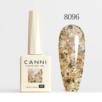 CANNI HEMA FREE UV/LED gél lakk 9 ml No.8096 - Dawn Crystal