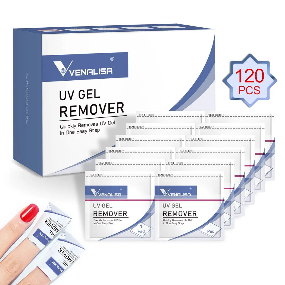 Venalisa UV Gel Remover – Gél lakk leoldó fólia (120 db)