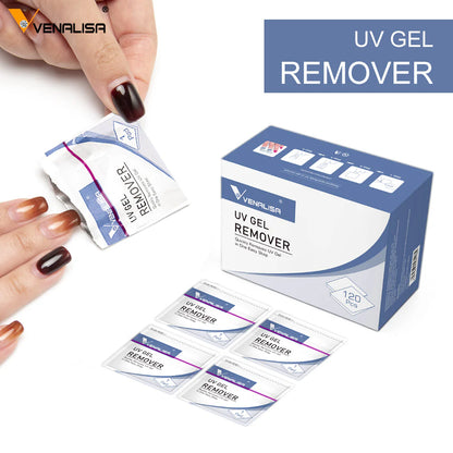 Venalisa UV Gel Remover – Gel-Lack Entferner Folien (120 Stück)