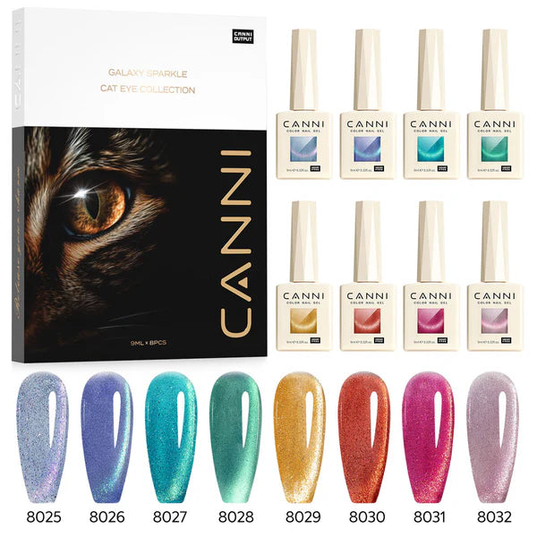 CANNI HEMA FREE szett 8x9ml - No.04 - Galaxy Gaze Collection