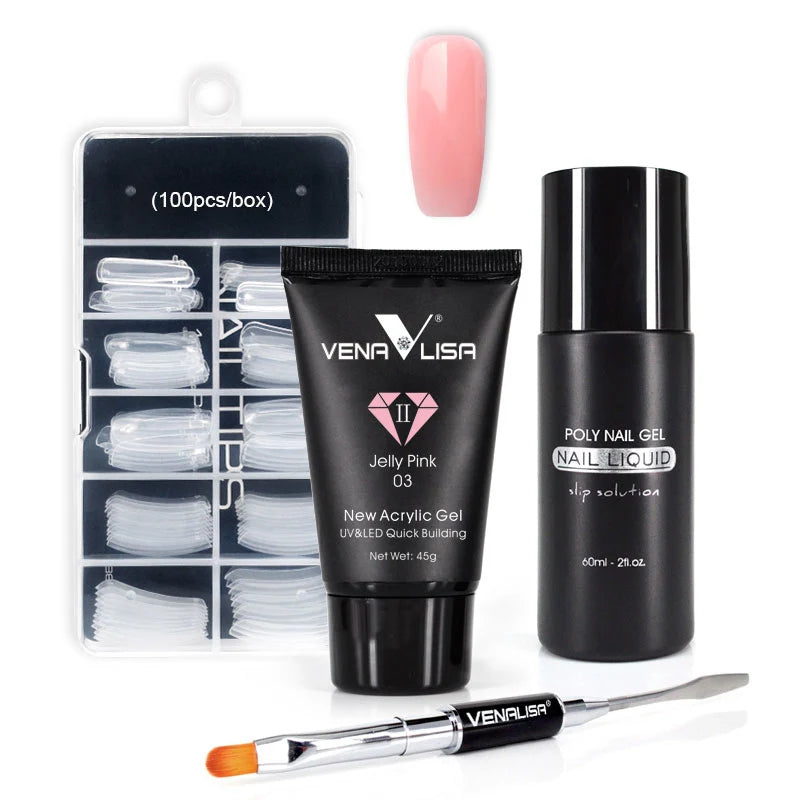 Venalisa PolyGel HEMA & TPO Free 4 az 1-ben készlet – 03 Jelly Pink