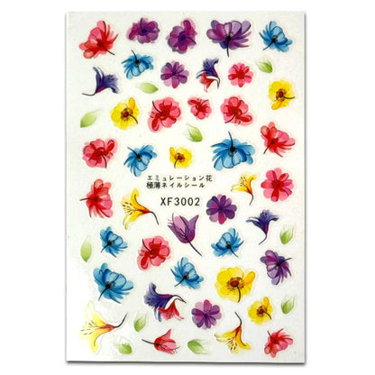 Körömmatrica - Summer Bouquet