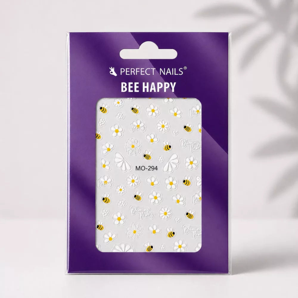 Körömmatrica - Bee Happy