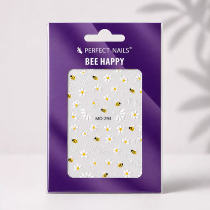 Körömmatrica - Bee Happy