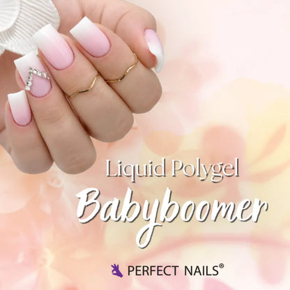 Liquid Polygel Babyboomer - Base Gel Collection - 3 x 15 ml