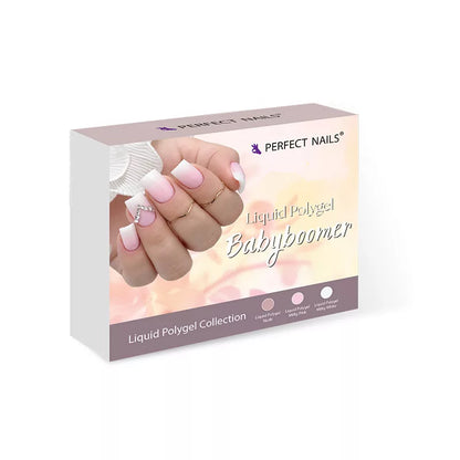 Liquid Polygel Babyboomer - Base Gel Collection - 3 x 15 ml