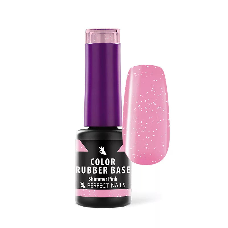 Color Rubber Base - Színezett Alapzselé - Shimmer Pink