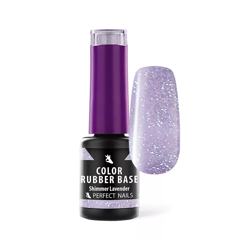 Color Rubber Base - Színezett Alapzselé - Shimmer Lavender