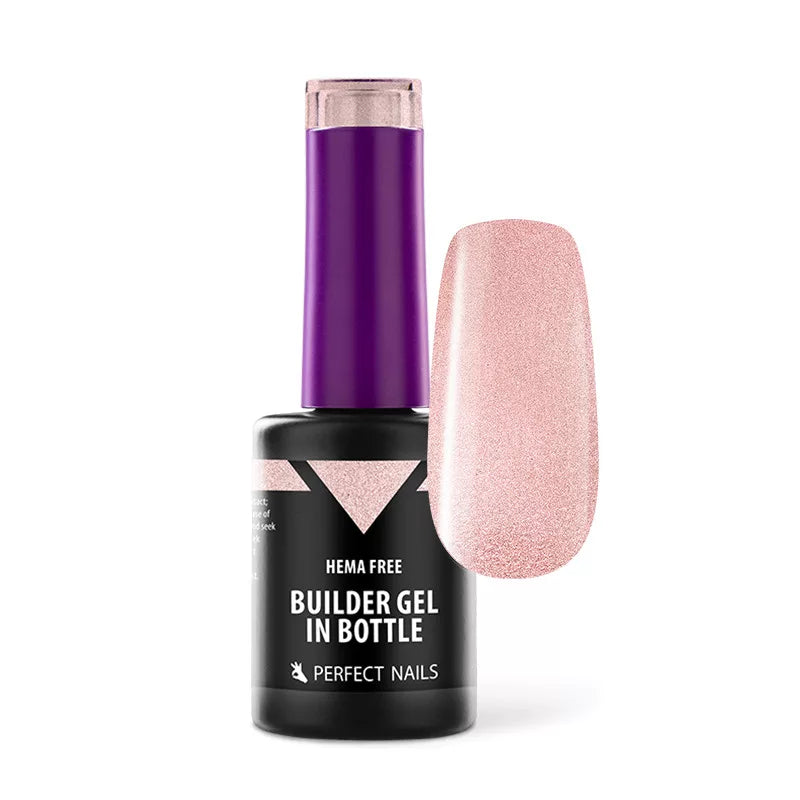 HEMA FREE Builder Gel in Bottle - Színezett üveges építőzselé 8ml - Sparkling Rose